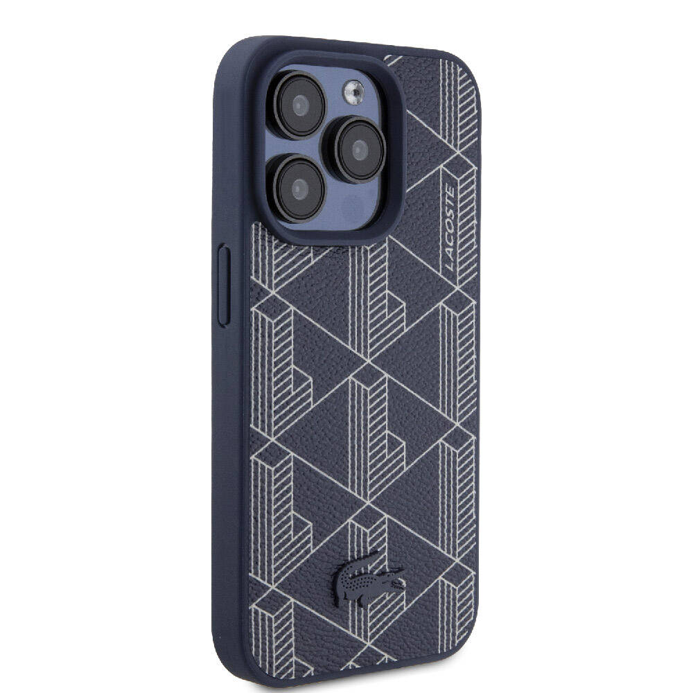 Lacoste iPhone 15 Pro Orjinal Lisanslı Magsafe Şarj Özellikli PU Deri Görünümlü Karışık Monogram Desenli Telefon Kılılfı - 16 Lacoste iPhone 15 Pro Orjinal Lisanslı Magsafe Şarj Özellikli PU Deri Görünümlü Karışık Monogram Desenli Telefon Kılılfı - 16